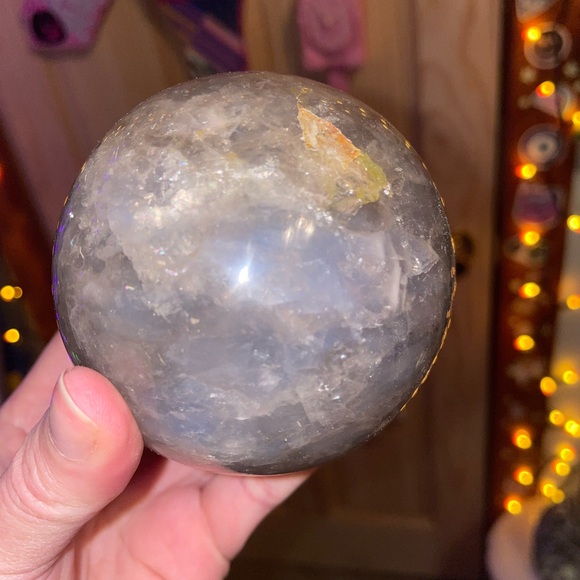 Blue rose quartz sphere - Picture 4 of 15